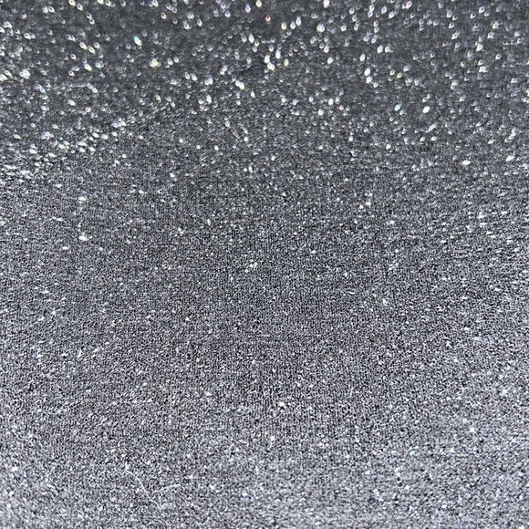 Sparkle black wrap long sleeve crop top - Picture 3 of 4